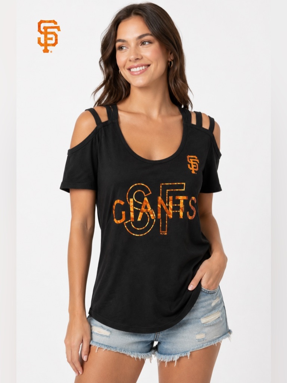 T30🔥Fanatics Black Giants Tee